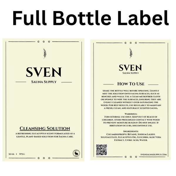 Sven's plant-based sauna cleaner — sauna care and maintenance essentials