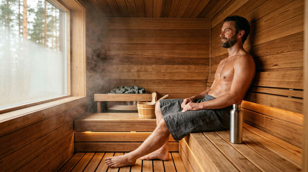 Relaxing in a cedar sauna — sauna and testosterone