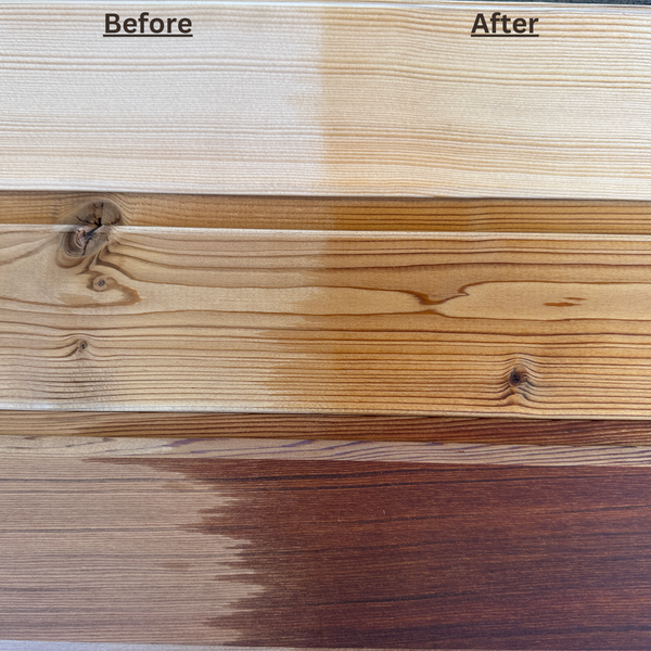 Sven's Sauna Oil in use — natural sauna wood oil treatment