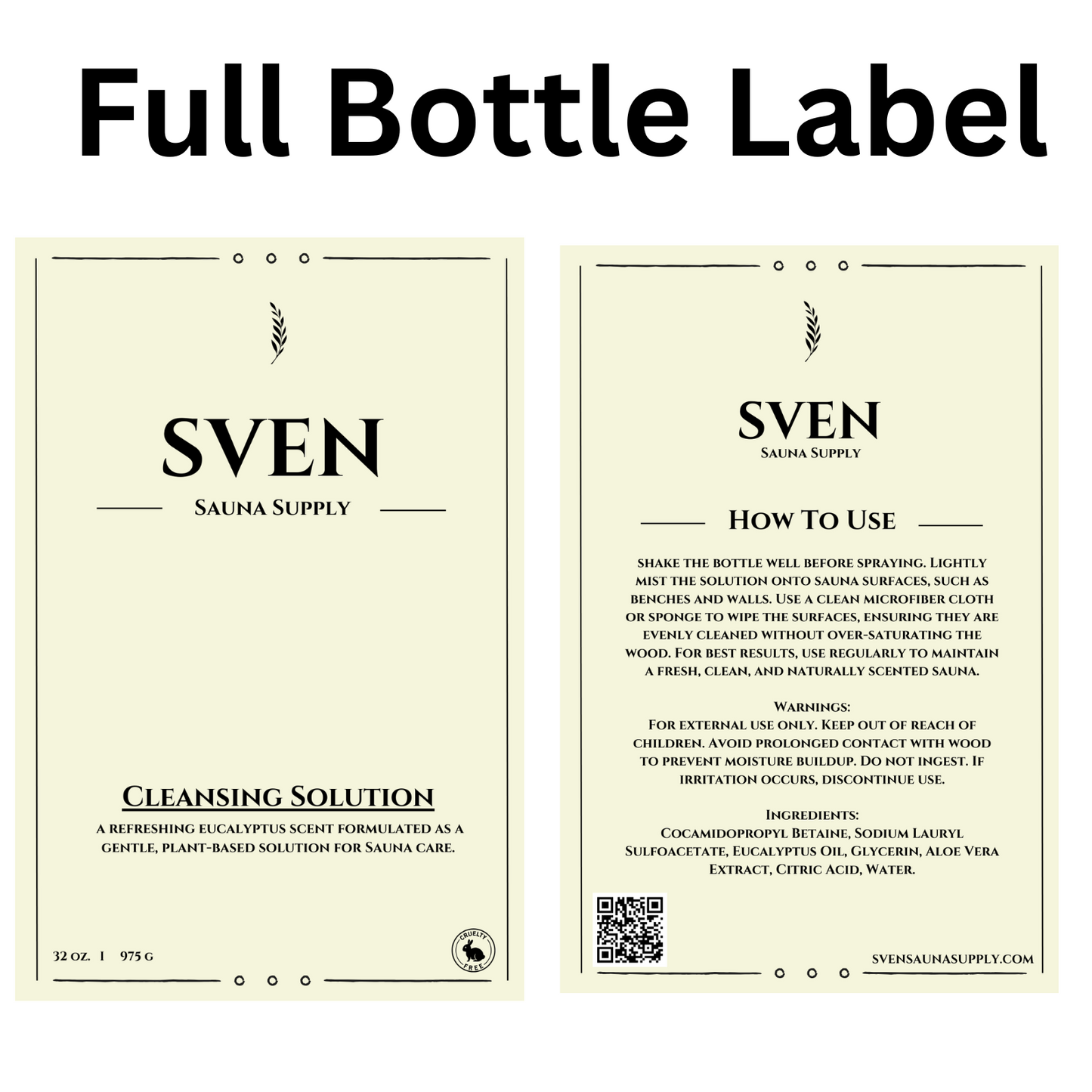 Sven's Sauna Cleaner